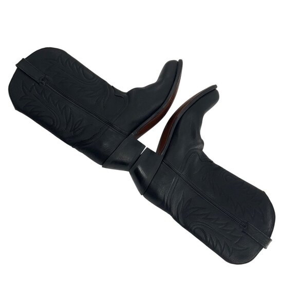 Durango Womens Black Leather Cowboy cowgirl Western Boots Size 8W 8 embroidered - Picture 14 of 15